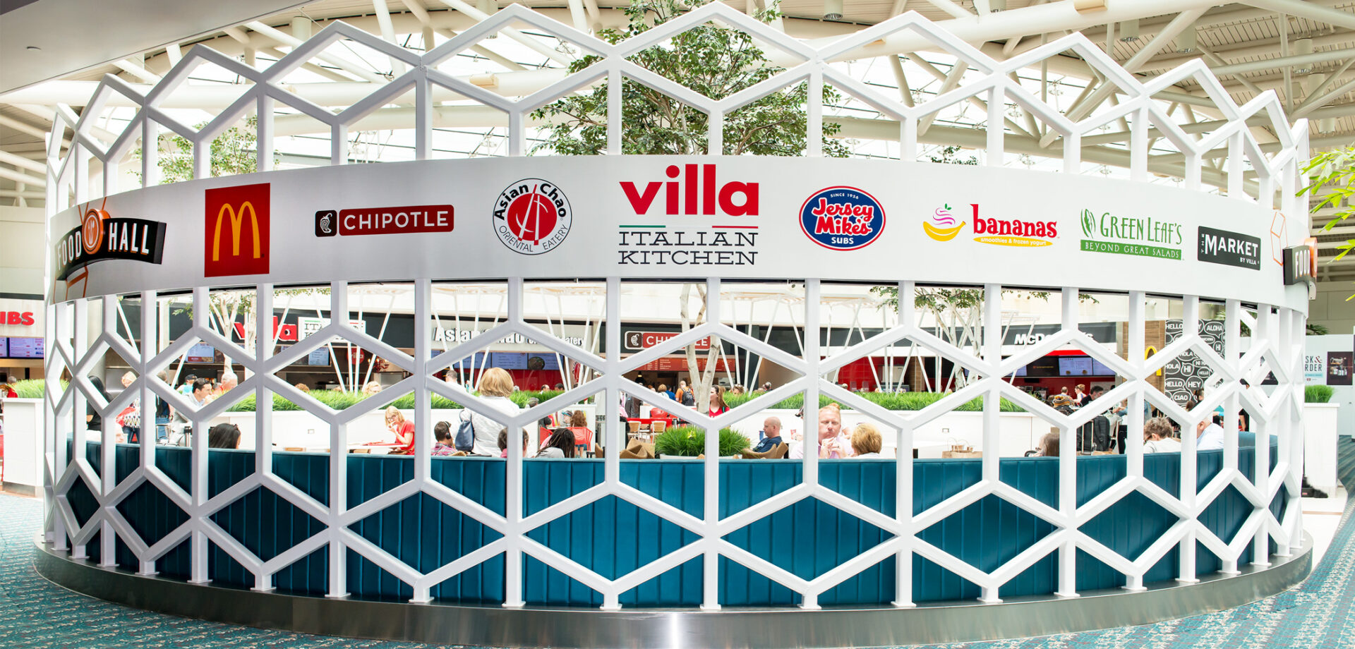 sign Villa Restaurant Group Airport Dining